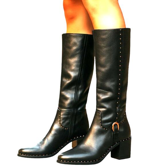 Gibson Latimer 7.5 Black Above The Knee Women's Boots Shoe 7 1/2 Quality - Picture 1 of 8